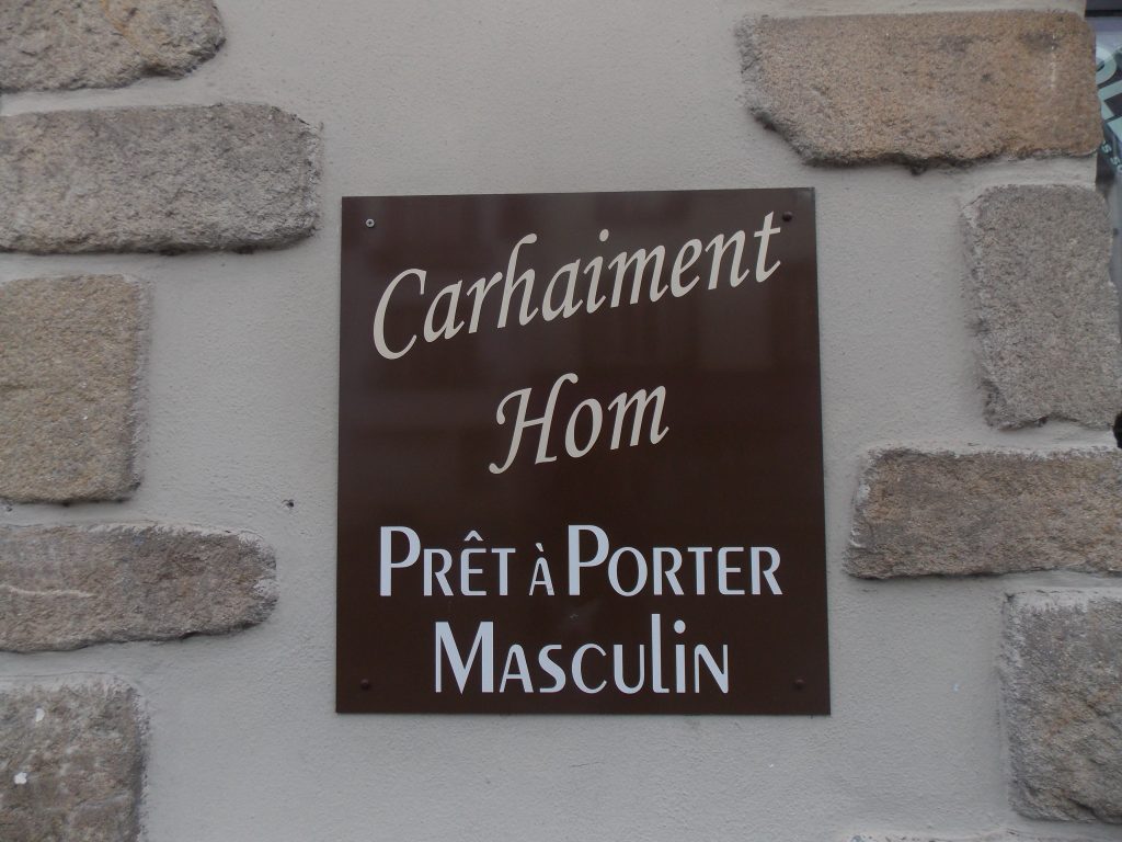 boutique vetement homme Carhaix-Plouguer